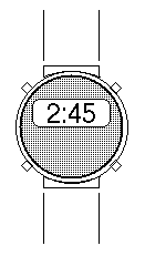 illustration of digital watch
