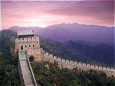 Sharpened Great Wall of China Image