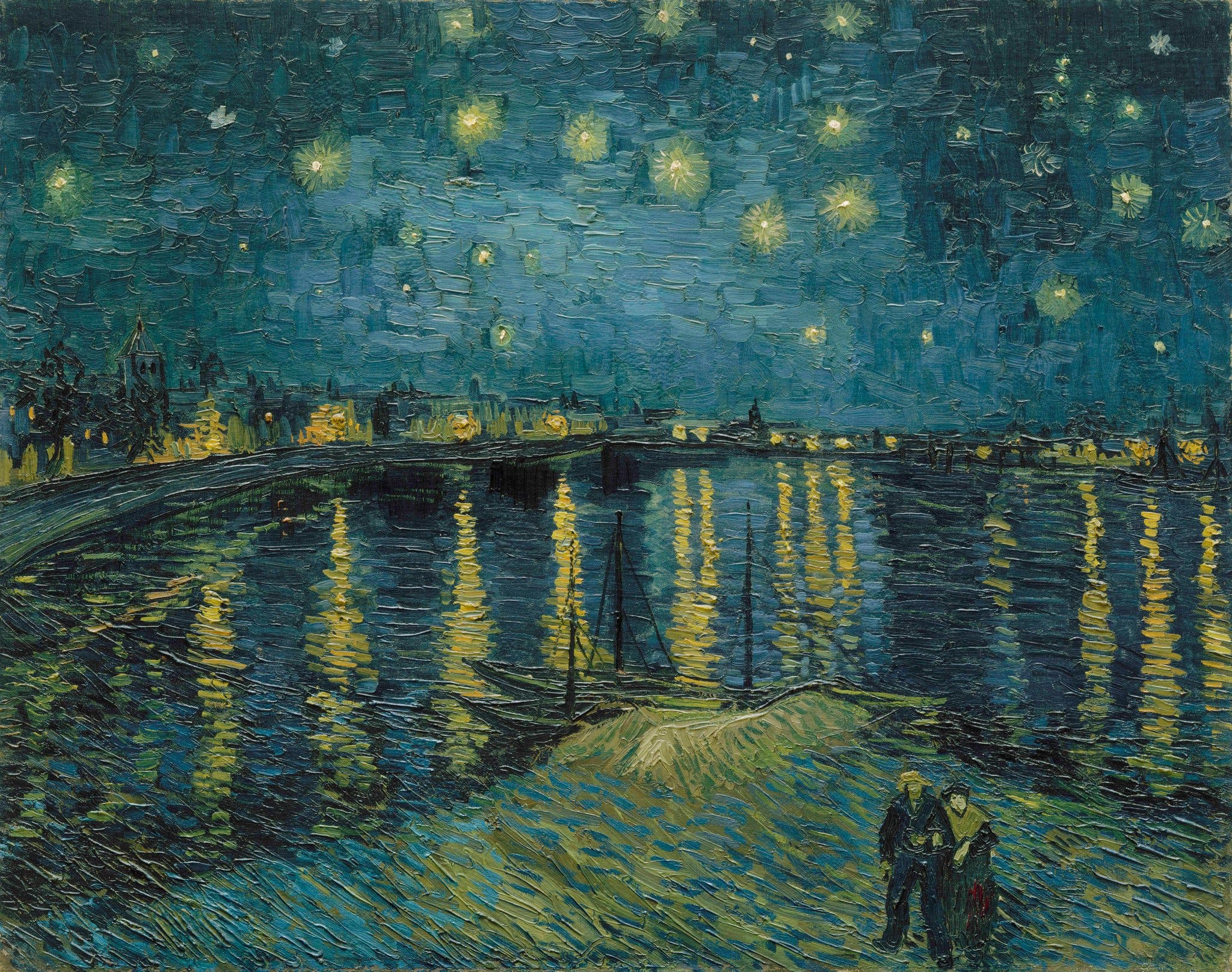 Original Style Image: Starry Night (p.c. Van Gogh).