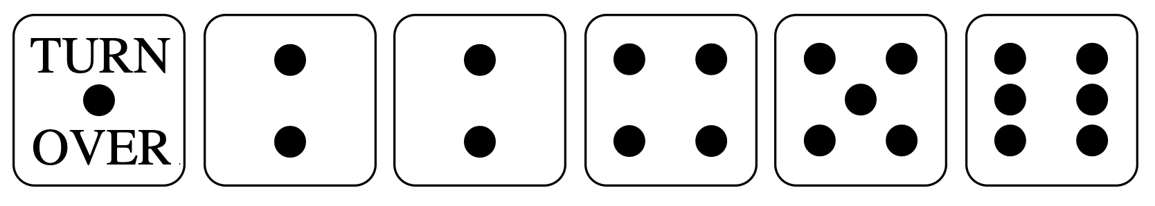6 dice graphics