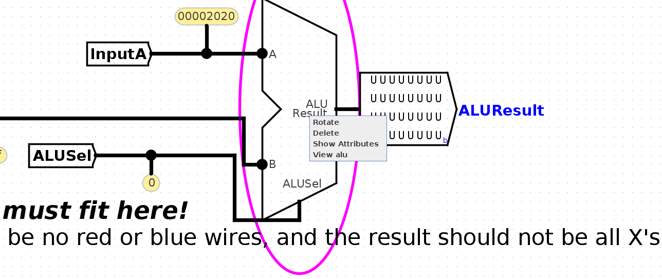 Right-clicking to click into a subcircuit.